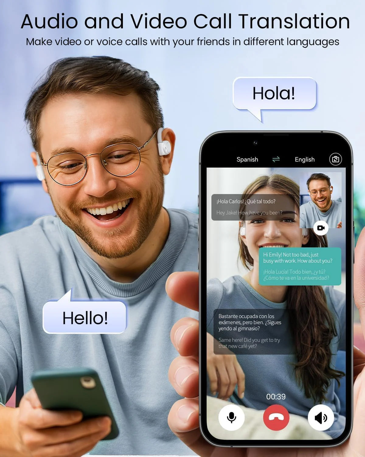 Smart AI Translator Earbuds – Real-Time Language Translation
